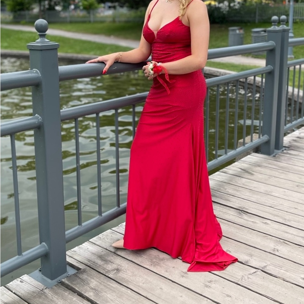 Elegant Prom -Red Graduation dress